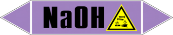 Маркировка трубопровода "na(oh)" (a07, пленка, 252х52 мм)" - Маркировка трубопроводов - Маркировки трубопроводов "ЩЕЛОЧЬ" - магазин "Охрана труда и Техника безопасности"