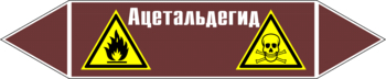 Маркировка трубопровода "ацетальдегид" (пленка, 358х74 мм) - Маркировка трубопроводов - Маркировки трубопроводов "ЖИДКОСТЬ" - магазин "Охрана труда и Техника безопасности"